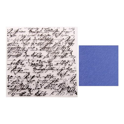 English Text Background Texture Plastic Embossing Folders for Cards Making English Background Embossing Stencils for DIY Paper Crafts Scrapbooking Polymer Clay Decoration