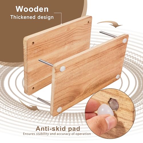 FUXAFU 50 Pcs Book Binding Kits, 13"x7.9" Inch Wooden Book Press，Books Binding Materials, with Bone Folder, Awl, Needles for DIY Bookbinding, BookRepair, Handmade Crafts