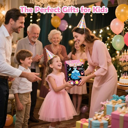 FUNNYB&G Foil Art Craft Kit for Girls 4-10 Years Old: Mess-Free & No-Glue, Create 16 Sparkly Dress Up Pictures – Perfect Travel Toy & Birthday Gift for Kids (Dress Up) - style: Dress