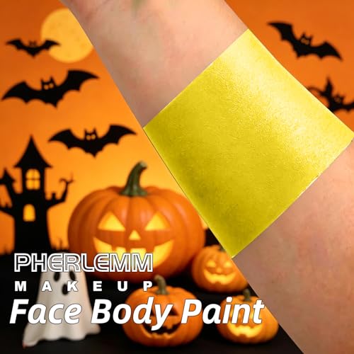Yellow Face Paint Stick Waterproof Eye Black Smooth SmudgeProof Body Paint High Pigment for Sports Events Halloween SFX Makeup Sun Creature Cartoon Hero and Bright Character Looks - color: Yellow