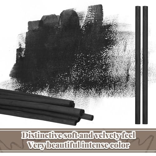 Gueevin 50 Pcs Willow Charcoal Sticks, Willow Charcoal, Artists, Beginners, Students, Perfect for Sketching, Drawing, Shading, and Fine Back to School Christmas Art Gifts (7-9mm) - size: 7-9mm