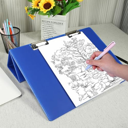 2pcs Slant Board for Writing 16 x 12 Inch Sloped Surface Clipboard 20°Tilted Writing Board to Improve Handwriting Legibility for Writing Reading Drawing