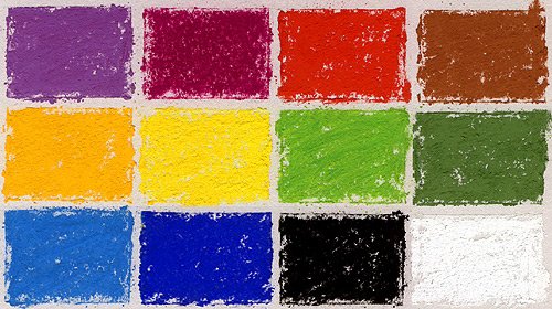 Diane Townsend Handmade Soft Pastels Set of 12 Primary Colors