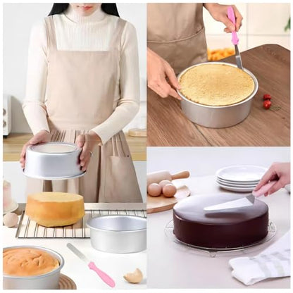 Cake Cream Spatulas, 3 Pieces of Cake Angled Spatula with Stainless Steel, Professional Cake Decorating, Pastry & Baking, Icing Frosting Cream Chocolate Cake Spatula (3pcs Pink) - color: 3 Pcs Pink