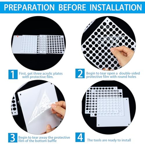 Outus 96 Holes Pencil Brush Holder Acrylic Paintbrush Holders Desk Organizer Stand Holder for Pencil Pen Paint Brushes Modeling Tool Office Art Supplies(White) - color: White