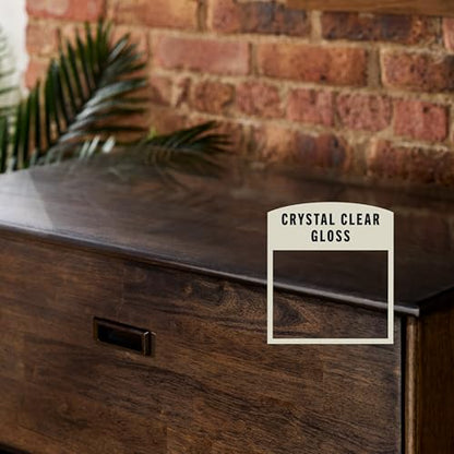 Varathane Water-Based Crystal-Clear Ultimate Polyurethane | Interior Wood Protection | Fast Dry Time | Easy Clean Up | Gloss | Quart - color: Gloss, size: 1 Quart (Pack of 1)
