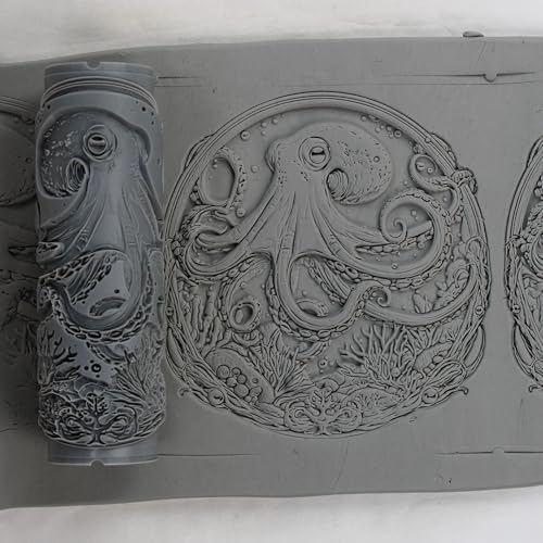 Octopus Clay Texture Roller 4" for Polymer Clay - color: Octopus Roller