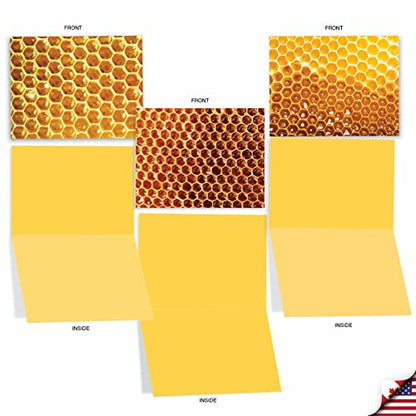 The Best Card Company - 10 Assorted Blank Notes Box Set 4 x 5.12 Inch with Envelopes (10 Designs, 1 Each) Boxed Assorted Kid Cards of Pets - HONEY I'M HOME M3060 - style: Honey I'm Home