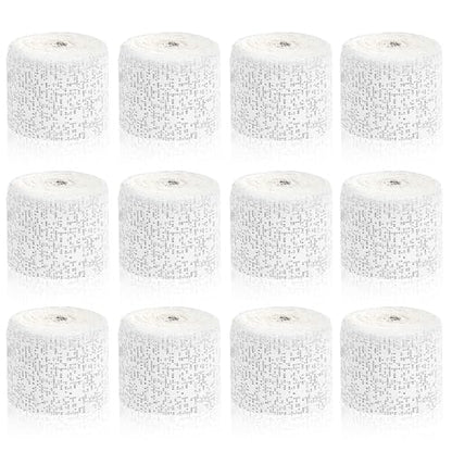 12 Pack Plaster Cloth Rolls for Belly Casting, Sculptures, Masks – Art Gauze Bandage Strips for Craft Molds (2 in x 15 ft Each)