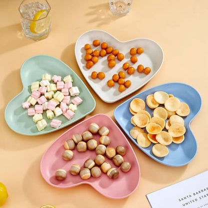 BIGEBO 2 PCS Small Heart Shape Tray Resin Molds | Heart Shaped Jewelry Plate Dish Bowl Silicone Mold for Epoxy Resin Cute Containers Fruit Snack Tray Candles Holder Soap