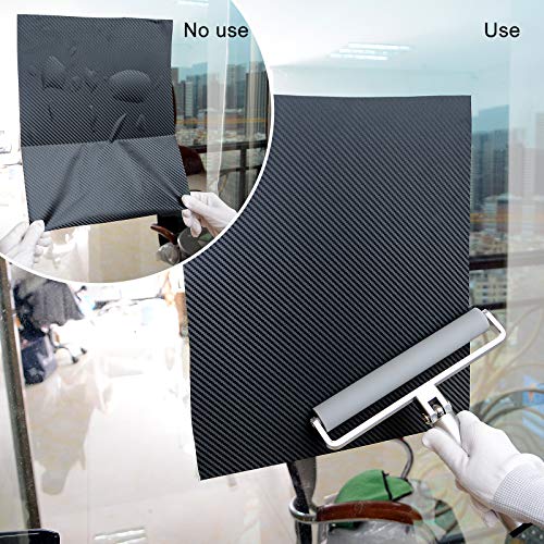 Gomake 8-Inch Rubber Pasting Roller Squeegee Rolling Wheel Power Cleaner Rubber Rollers for Crafting, Glue Roller Paint Brush for Printmaking Stamping Gluing, Anti Skid Tape Construction - size: 8-inch