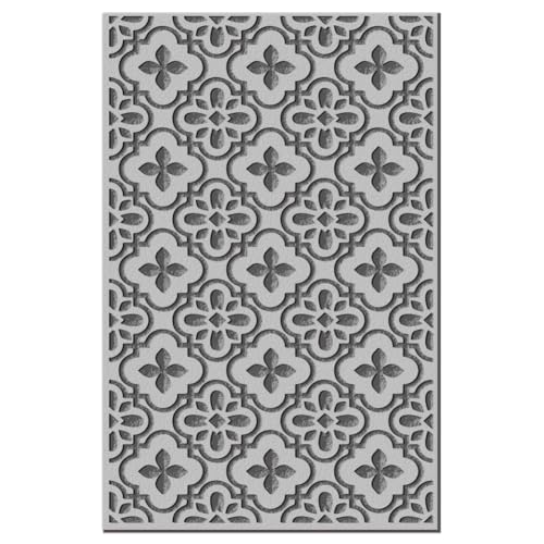 CHGCRAFT Tile Baroque Pattern Clay Texture Mat Retro Floral Polymer Texture Sheets DIY Tools for Clay Pottery Earring Jewelry Making Stamp Engraving Machines, 3.9x2.6inch - style: Baroque
