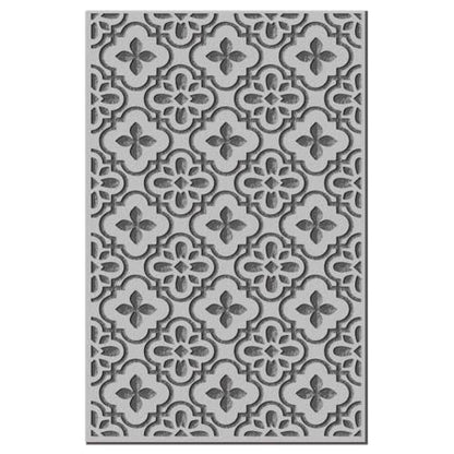 CHGCRAFT Tile Baroque Pattern Clay Texture Mat Retro Floral Polymer Texture Sheets DIY Tools for Clay Pottery Earring Jewelry Making Stamp Engraving Machines, 3.9x2.6inch - style: Baroque