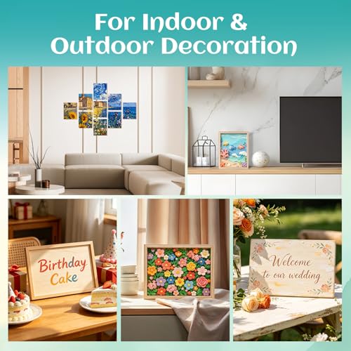 ESRICH 8x10 Inch Wood Panels for Painting, 2 Pack Craft Wood Canvas Boards, Blank Unfinished Wooden Art Board for DIY Art Creations Such as Painting, Acrylic Pouring, Resin, Burning, Collage, etc. - size: 8x10IN-2Pack