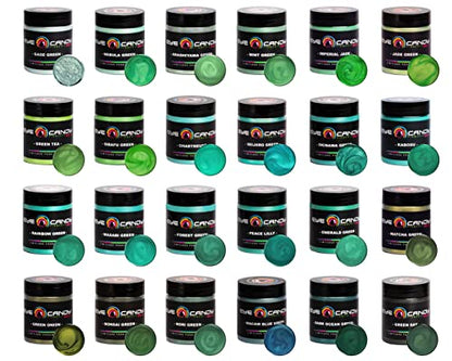 Eye Candy Pigments Premium Green Mica Powder - Green Onion (50gr) - for Epoxy, Resin, Soap, Paint, Woodworking, Acrylic Pouring, Bath Bombs, Fishing Lures - DIY Arts and Crafts Additive - color: Green Onion