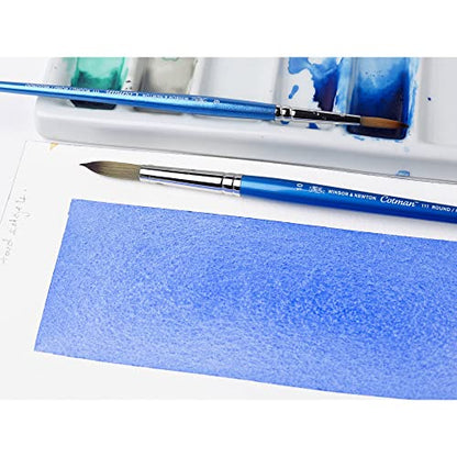 Winsor & Newton Cotman Water Colour Series 111 Short Handle Synthetic Brush, SH #6 - size: SH #6, style: Series 111 Round