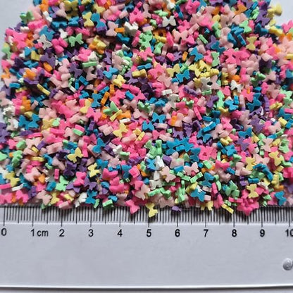 40g Mini Bowknot Fimo Polymer Slices Adults Nails Slices Art Design Supplies DIY Craft (Bowknot) - color: Bowknot