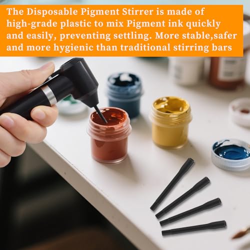 300 Pcs Disposable Ink Mixing Sticks Pigment Mixer Sticks Watercolor Pigment Mixer Stick Pigments Supply Kit for Ink