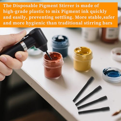 300 Pcs Disposable Ink Mixing Sticks Pigment Mixer Sticks Watercolor Pigment Mixer Stick Pigments Supply Kit for Ink