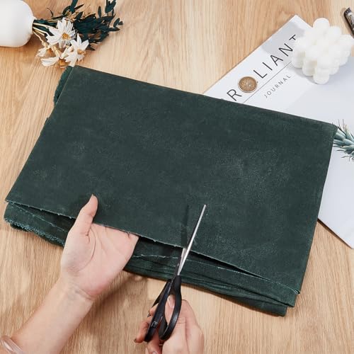 MAYJOYDIY 2 Yards Dark Green Cotton Waxed Canvas Fabric 55.9~58.3inch Wide Waxed Oilskin Cloth Waterproof Canvas Fabric by The Yard for Seat Cover Canopy Tent Bag Crafts DIY - color: Dark Olive Green