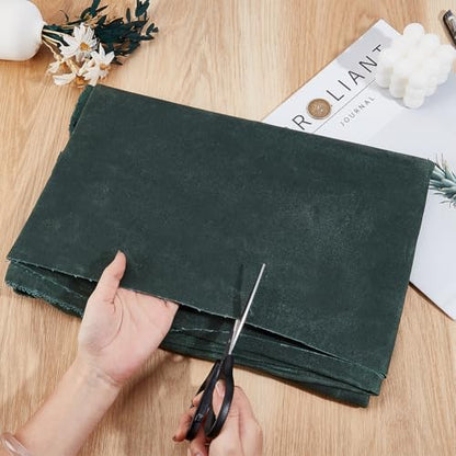 MAYJOYDIY 2 Yards Dark Green Cotton Waxed Canvas Fabric 55.9~58.3inch Wide Waxed Oilskin Cloth Waterproof Canvas Fabric by The Yard for Seat Cover Canopy Tent Bag Crafts DIY - color: Dark Olive Green