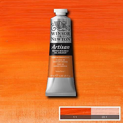 Winsor & Newton Artisan Water Mixable Oil Colour, 1.25-oz (37ml), Cadmium Orange Hue - color: Cadmium Orange Hue, style: 1.25-oz