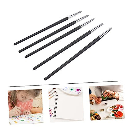 5pcs Silicone Modeling Shaper for Nail Art and Clay Craft Versatile Wipe Out Tools for Painting Shaping and Sculpting Tips