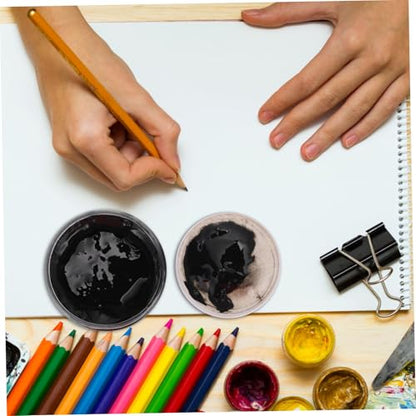 NUOBESTY Water-Based Printmaking Ink 300ml Bottle Black Pigment for Art Crafts DIY Watercolor Painting Supplies