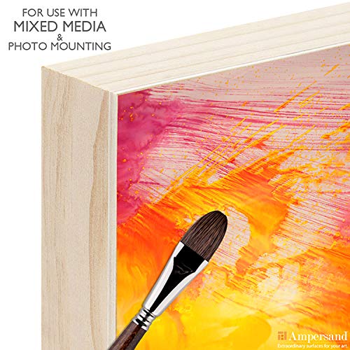 Ampersand Art Supply Unprimed Basswood Artist Panel, 1-1/2" Cradled Profile, 12"x16" - size: 12"x16", style: 1-1/2" Cradled