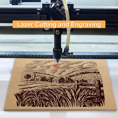 DEAYOU 10 Pack 11" x 14" MDF Wood Boards for Crafts, 1/4" Thick Medium Density Fiberboard, Unfinished Art Chipboard Sheets, Blank Wooden Hardboard Panels for DIY, Engraving, Painting, Carpentry