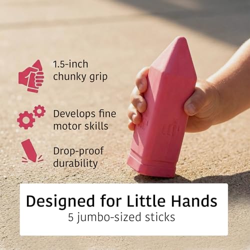 Urban Infant Non-Toxic Sidewalk Chalk for Toddlers 1-3 and Kids - Washable Outdoor Jumbo Chalk - Birthday - color: Birthday