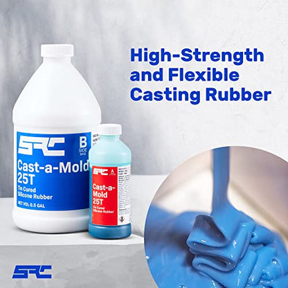 SPRESIN Model-Pro Polyurethane Casting Resin 1 Gal and Cast-a-Mold 25T RTV 1/2 Gal, Silicone Mold Making Rubber, Crafts, Woodworking, Hand Molds Casting & Jewelry Making