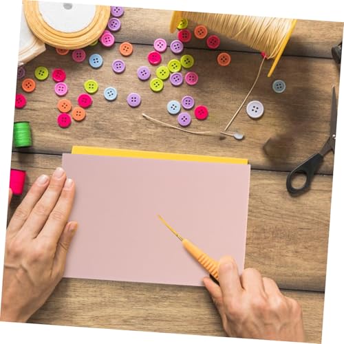 Uonlytech DIY Rubber Carving Block Kit for Printmaking 15x10x0.6cm Soft Pure Color Rubber Stamp Making Supplies for Craft Projects Suitable for Artists and Hobbyists