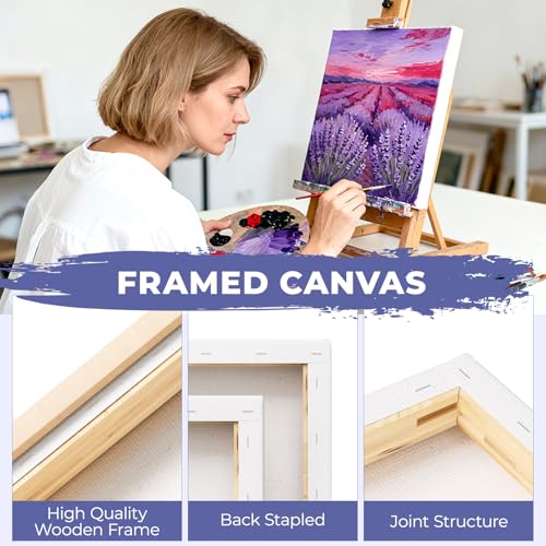 Blank Framed Canvas Wall Art - Premium White Canvas for DIY Art and Custom Painting (12 * 16-3) - size: 12*16-3