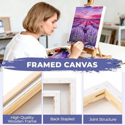 Blank Framed Canvas Wall Art - Premium White Canvas for DIY Art and Custom Painting (12 * 16-3) - size: 12*16-3