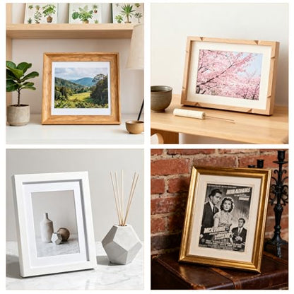 5 Pcs Picture Frame Stand with Self Adhesive Backing,Adjustable Metal Picture Holder Easel for 5.9-10.2 Inch Photo Frames,Tabletop Frame Support Stand for Pictures,Artwork Display,Silver,5.12"×2.12" - size: 5PCS Silver 5.12×2.12 Inch