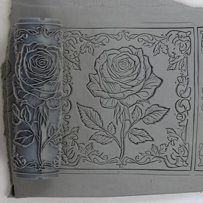 Rose Clay Texture Roller 4" for Polymer Clay - color: Rose Roller