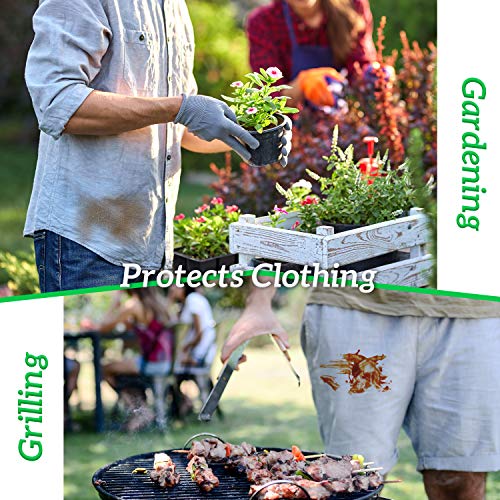 GREEN LIFESTYLE Server Aprons with 3 Pockets - Waist Apron, Waitress Apron for Women and Man, Water Resistant with Long Waist Strap Reinforced Seams, Half Apron (12 Pack - Black) - style: Bistro