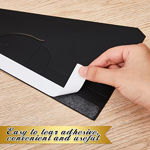 Marspark 12 Pack Poster Stand Self Stick Easel Back Poster Board Stand Convenient Peel and Stick Self Adhesive Easels Display Cardboard Sign (10 Inch) - color: Black, size: 10 Inch