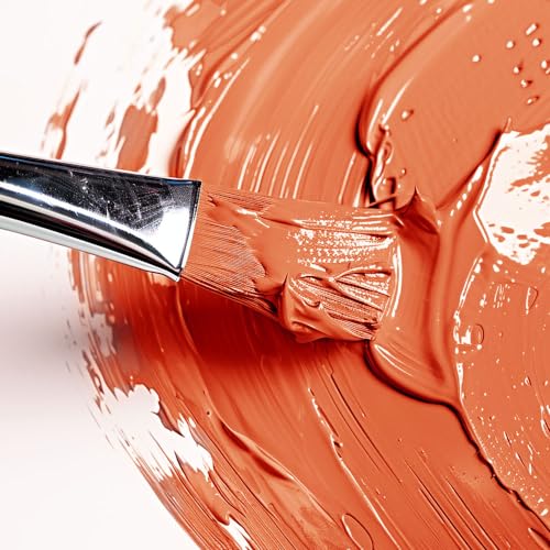 Mont Marte Discovery School Acrylic, Orange, 1/2 Gallon (2 Liter). Ideal for Students and Artists. Excellent Coverage and Fast Drying. Pump Lid Included. - color: Orange