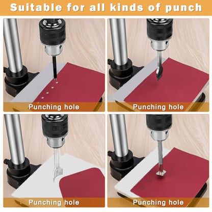 Leather Press Hole Puncher Upgraded Hand Punching Machine for DIY Leather Craft Punching Holes Cutting,Forming Pressing,Install Rivets and Snap Buttons - size: B