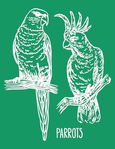 DGAGA Parrot Self-Adhesive Silk Screen Stencil Mesh Transfers Various Birds Pattern for Festival Stencils Screen Printing Stencils for Painting on Wood, Home Decor,Bag, T-Shirts 8.5x11 in - color: Parrots stencil