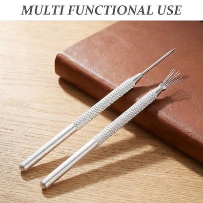 SOESFOUFU 4 Sets Ceramic Clay Needle Tools, Stainless Sculpture Needle Supplies for Clay Ceramic Pottery Sculpting Texturing Carving
