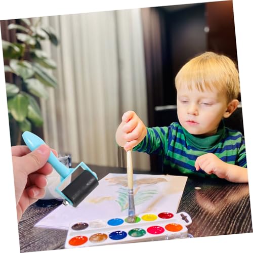 Gadpiparty Ink Roller Set 6pcs Soft Rubber for Boys and Girls Stamping Printmaking Tool Oil Painting Accessory Craft Roller