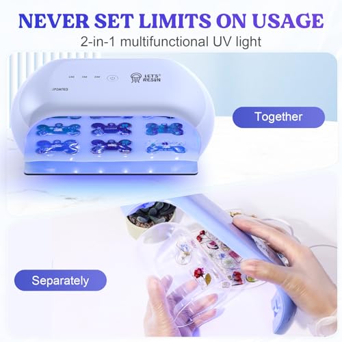 Bundle Two-Sided UV Light and Resin Sanding and Polishing Kit