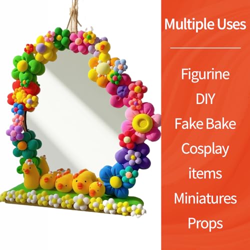 Lightweight Clay - Air Dry Clay, Ultra Light & Soft, Safe & Non-Toxic, Moldable & Flexible, DIY Modeling Clay for Anime Figures, Sculpting, Molding, Creative Art Crafts - color: Red