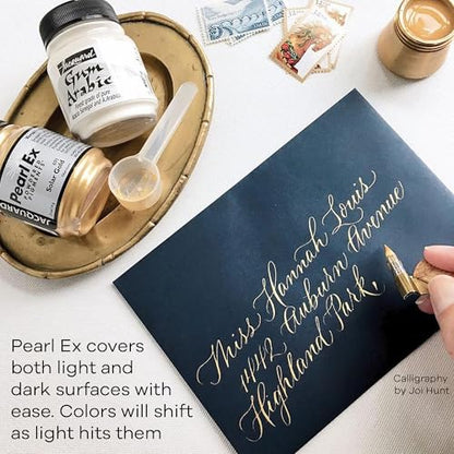 Jacquard Products Pearl Ex Metallic Calligraphy Set, Assorted