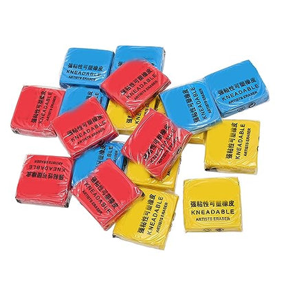 Generic Kneaded Eraser Set 18PCS Flexible Moldable Professional Art Erasers for Drawing Sketching Artists PVC