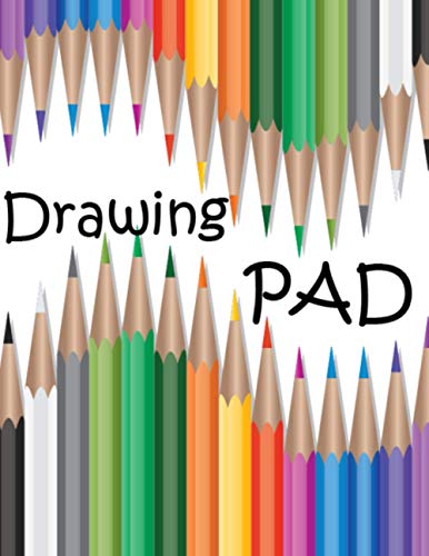 Drawing pad: large blank paper sketch book, for drawing application and practice. for kids age 5,6,7,8,9,10,11 and 12. ( bring out your child's inner Artist )