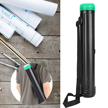 Telescopic Drawing Storage Tube | Italian Style Thickened Case Holds Posters & Paintings Up to 43.3in | Art Portfolio for Home/Studio/Travel | 2 - in - 1 Expandable